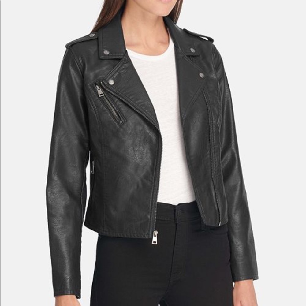 Levi’s Faux-Leather Moto Jacket